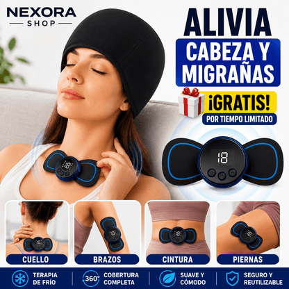Nexora IceRelax y masajeador portátil gratis, Dile adios al Estrés y Dolores de cabeza