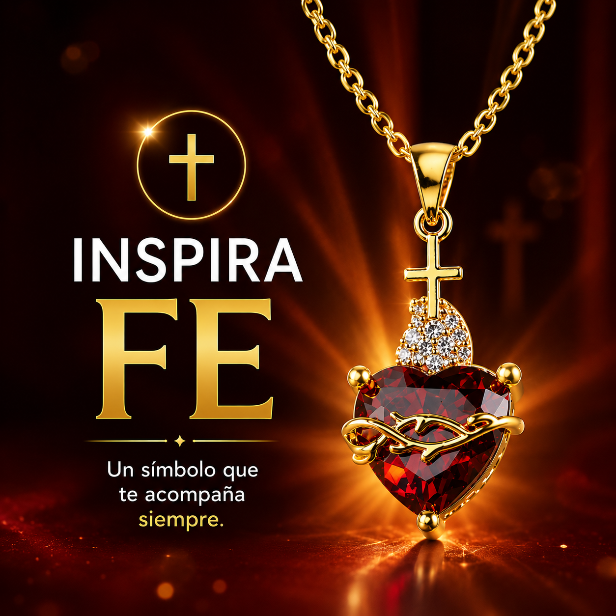 COLLAR DEL SAGRADO CORAZON DE JESÚS + ENVÍO GRATIS